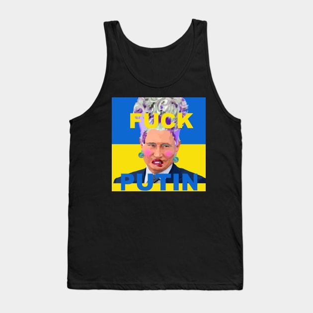 Drag Queen Putin Tank Top by Lynndarakos